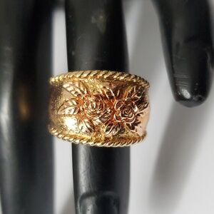 Sterling Silver 925 Rose Gold Flower Ring